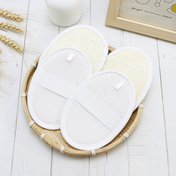 Set de baie cu loofah: burete de loofah, floare de loofah, prosop de baie din loofah, minge de baie, curățitor manual pentru baie