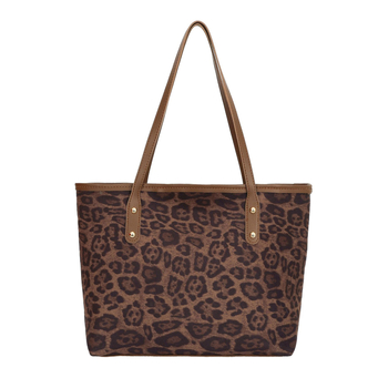 Retro ženska torbica velikog kapaciteta, leopard uzorak, novi nišni stil, moderna torba za rame i tote torba