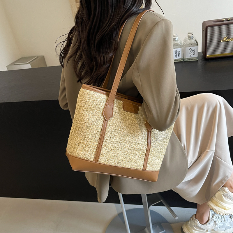 Ženska torba velike kapacitete, 2025 novi trend korejskog stila, casual tote za rame za posao