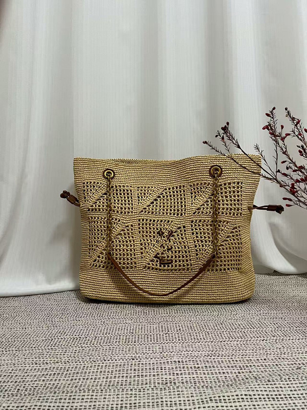 Y Family Yangshulin Visoka verzija Jamieshopping Upletena Lucky Bag Tote s lančićem za plažu, rameni i crossbody za žene