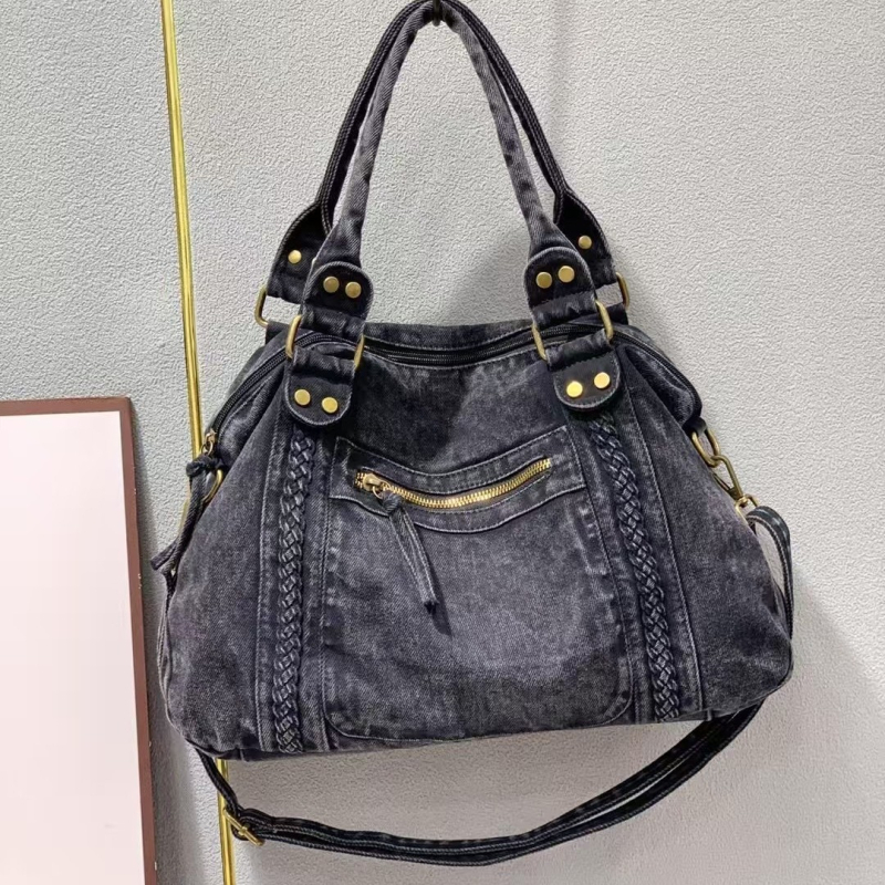 Traper tote torba u retro stilu, velika zapremina, ženska torba u stilu motocikla