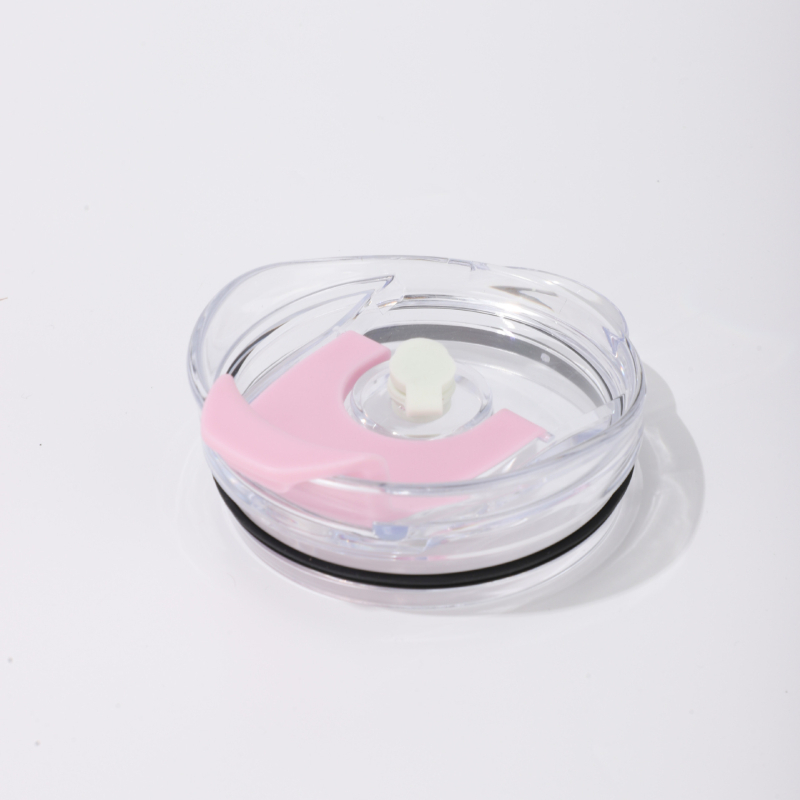 Pahar de 40 oz cu mâner și capac, a treia generație, capac dublu pentru băuturi, anti-cădere, capac din plastic pentru pai, mâner din plastic