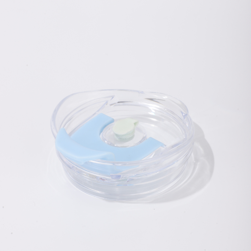 Pahar de 40 oz cu mâner și capac, a treia generație, capac dublu pentru băuturi, anti-cădere, capac din plastic pentru pai, mâner din plastic