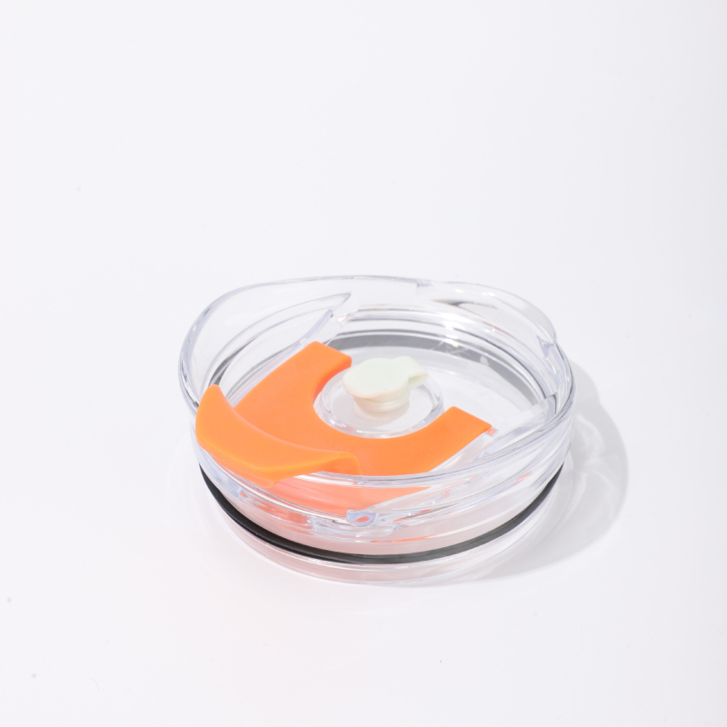 Pahar de 40 oz cu mâner și capac, a treia generație, capac dublu pentru băuturi, anti-cădere, capac din plastic pentru pai, mâner din plastic