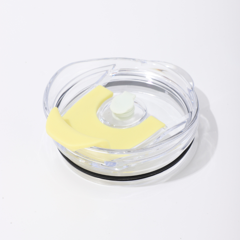 Pahar de 40 oz cu mâner și capac, a treia generație, capac dublu pentru băuturi, anti-cădere, capac din plastic pentru pai, mâner din plastic