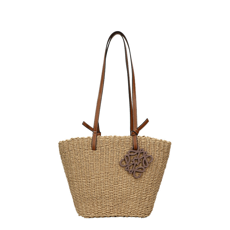 Nova nišna Ins-stil velika kapacitna ručno pletena tote torba, vintage modna torba za žene