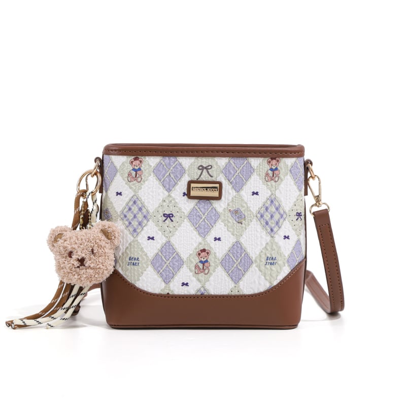 Micherr MICHCLKICCI Mala Print Bucket Torba s Crossbody Remenom
