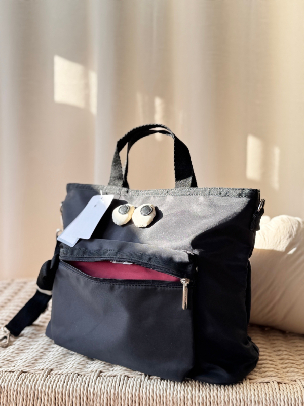 Serija Velikih Očiju s Osmijehom: majčanska torba s jednim remenom, duhovita i slatka crossbody torba, velik kapacitet