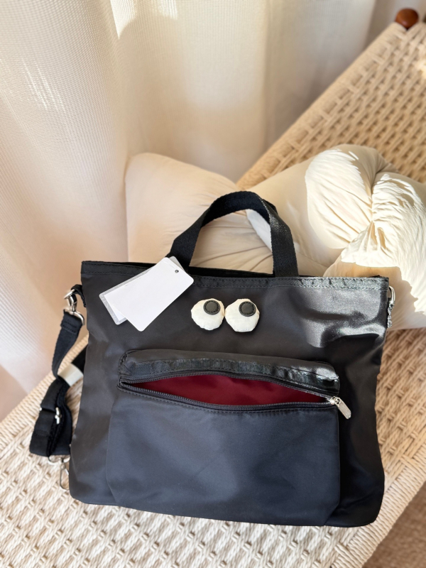 Serija Velikih Očiju s Osmijehom: majčanska torba s jednim remenom, duhovita i slatka crossbody torba, velik kapacitet