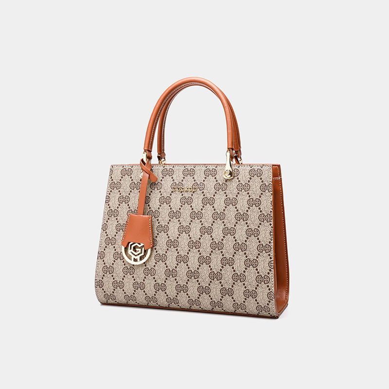 Ženska PU kožna torbica s otiskom, crossbody torba, korejski stil, srednja veličina, jesen-zima 2025