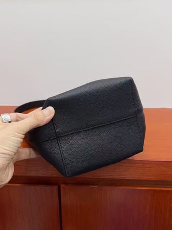 Row ženska Bucket torba, Tote torba velike kapacitete, kožna torba za rame, retro minimalistički stil za svakodnevnu upotrebu