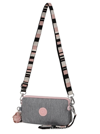 Ženska Monkey Bag: nylon crossbody torbica u stilu koverti, mala, model K13226, s džepom za karticu