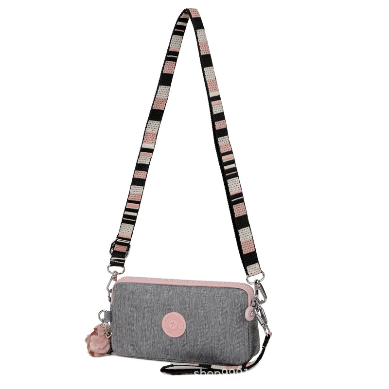 Ženska Monkey Bag: nylon crossbody torbica u stilu koverti, mala, model K13226, s džepom za karticu