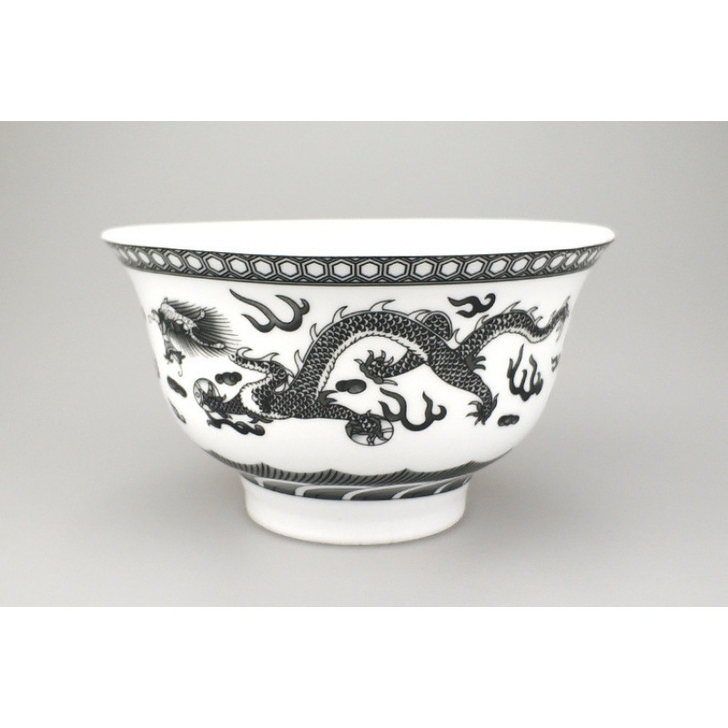 Vas din porțelan pentru ceai cu unt, stil tibetan etnic, diametru 12 cm, vas cu dragon pentru ceai cu lapte și recuzită pentru dans Mongol