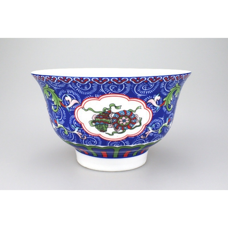 Vas din porțelan pentru ceai cu unt, stil tibetan etnic, diametru 12 cm, vas cu dragon pentru ceai cu lapte și recuzită pentru dans Mongol