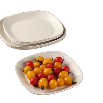 Set de veselă de unică folosință din coajă de orez: boluri, farfurii pentru grătar și fructe, rezistent la temperaturi înalte, trei piese