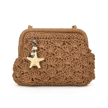 Torba od pletene slamene velike kapacitete za žene – casual crossbody za plažu