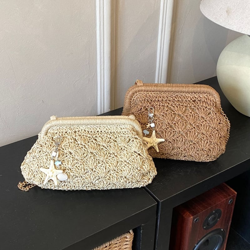 Torba od pletene slamene velike kapacitete za žene – casual crossbody za plažu