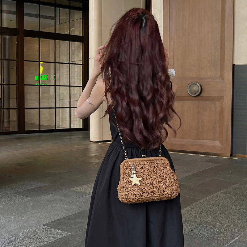 Torba od pletene slamene velike kapacitete za žene – casual crossbody za plažu