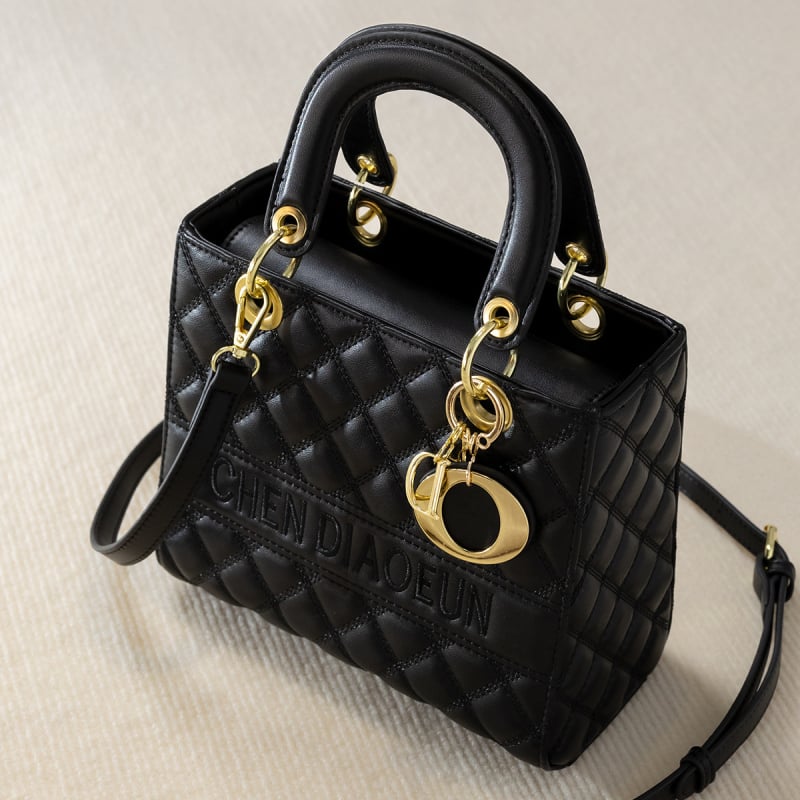 Diana torba, kapitone PU, ramena i crossbody, srednje veličine, luksuzna