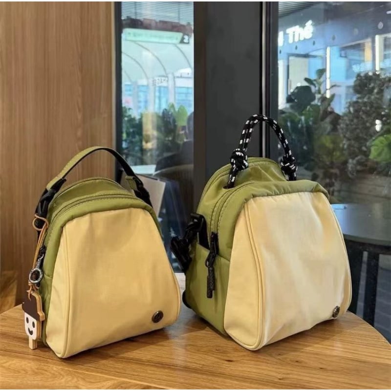 Nova torbica Su Xiaojin u obliku jajeta, mini crossbody s dizajnom boja-bloka i školjkastim stilom, s više pretinaca, za svakodnevnu upotrebu