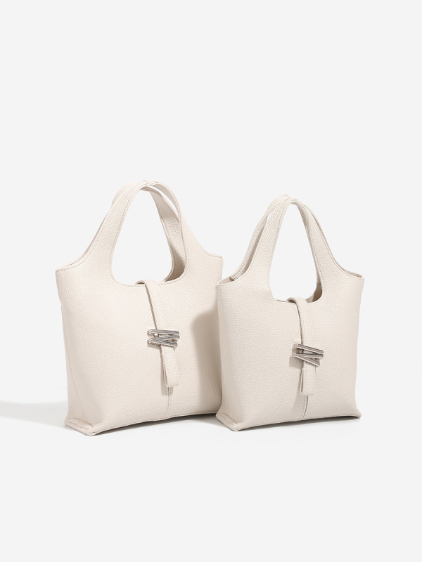 Ružičasta torba u obliku koša sa zvončićima — ženska mala bucket bag, crossbody, proljeće/ljeto 2025