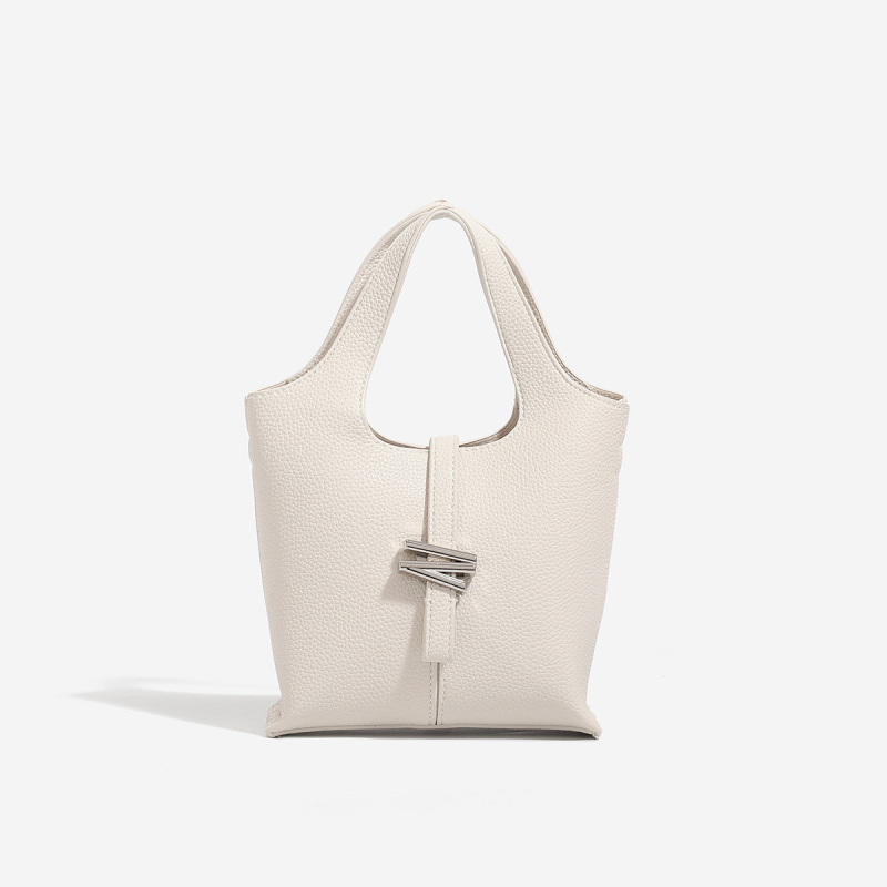Ružičasta torba u obliku koša sa zvončićima — ženska mala bucket bag, crossbody, proljeće/ljeto 2025