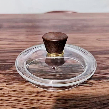 Ceainic din sticlă borosilikat cu mâner și capac, cană de ceai integrată – set modern minimalist pentru ceai