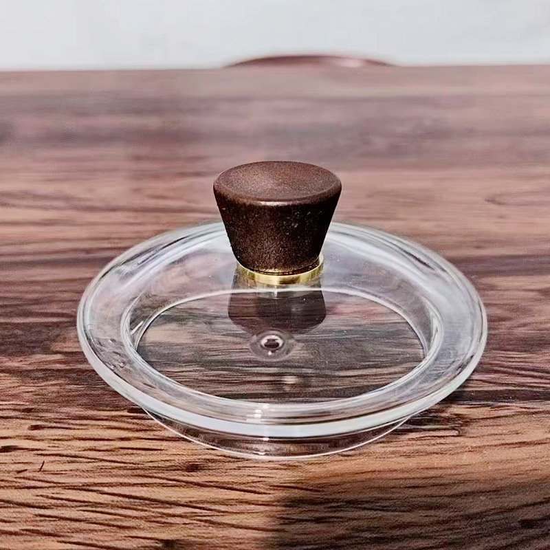 Ceainic din sticlă borosilikat cu mâner și capac, cană de ceai integrată – set modern minimalist pentru ceai