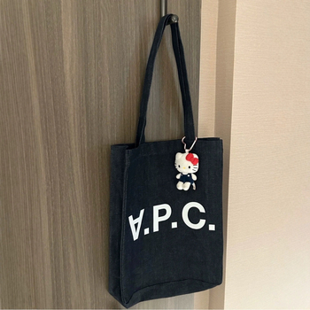 Torba za rame od denima i platna, velika kapaciteta