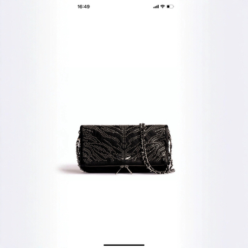 PU ženska torba s krilima i kristalima, lančani remen, crossbody/klutch, oblik omotnice