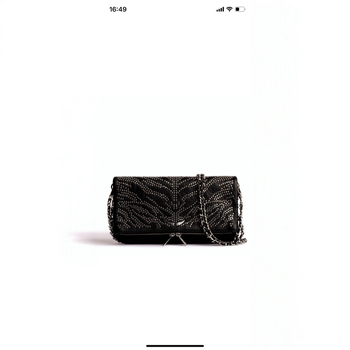 PU ženska torba s krilima i kristalima, lančani remen, crossbody/klutch, oblik omotnice