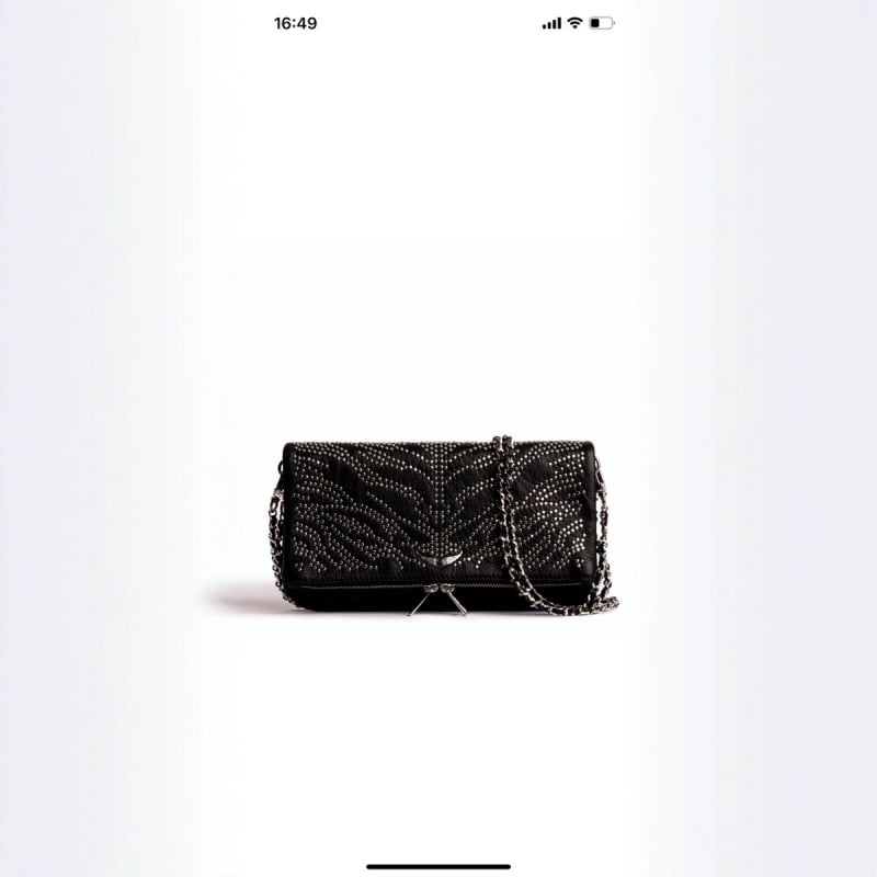 PU ženska torba s krilima i kristalima, lančani remen, crossbody/klutch, oblik omotnice
