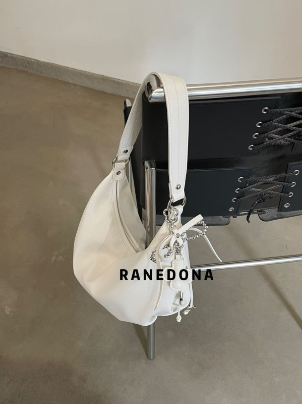 Korejski inspirirana ženska torbica, oblik oblaka, dumpling stil, PU koža, velika veličina, za rame ili crossbody