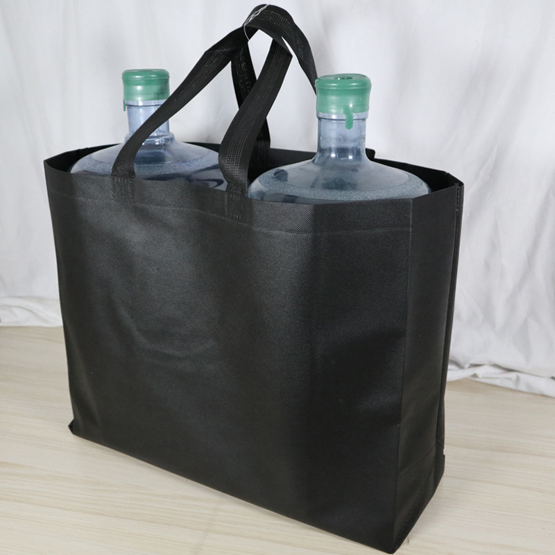Geantă de cumpărături din material nețesut XXL cu logo, spațioasă, durabilă, pentru haine și textile de casă