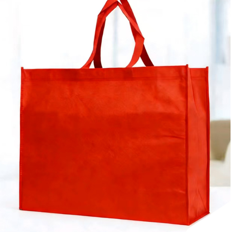 Geantă de cumpărături din material nețesut XXL cu logo, spațioasă, durabilă, pentru haine și textile de casă