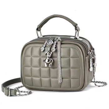 2024 nova ženska mini torbica u korejskom stilu s lančanim remenom, dijamantno kvilting uzorak, PU materijal, mala crossbody
