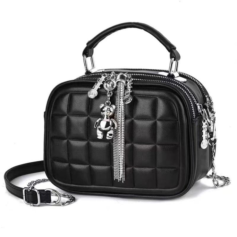 2024 nova ženska mini torbica u korejskom stilu s lančanim remenom, dijamantno kvilting uzorak, PU materijal, mala crossbody