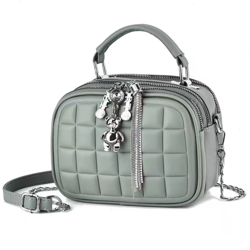 2024 nova ženska mini torbica u korejskom stilu s lančanim remenom, dijamantno kvilting uzorak, PU materijal, mala crossbody