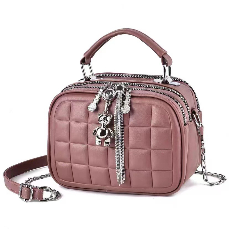 2024 nova ženska mini torbica u korejskom stilu s lančanim remenom, dijamantno kvilting uzorak, PU materijal, mala crossbody