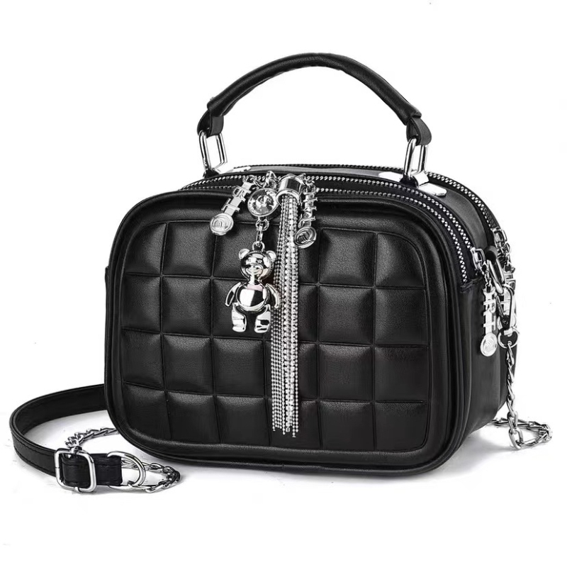 2024 nova ženska mini torbica u korejskom stilu s lančanim remenom, dijamantno kvilting uzorak, PU materijal, mala crossbody