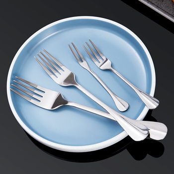 Set de tacâmuri din oțel inoxidabil, stil european, pentru bufet, include cuțite și furci pentru friptură, cuțite și furcuri pentru desert, linguri de orez și de supă
