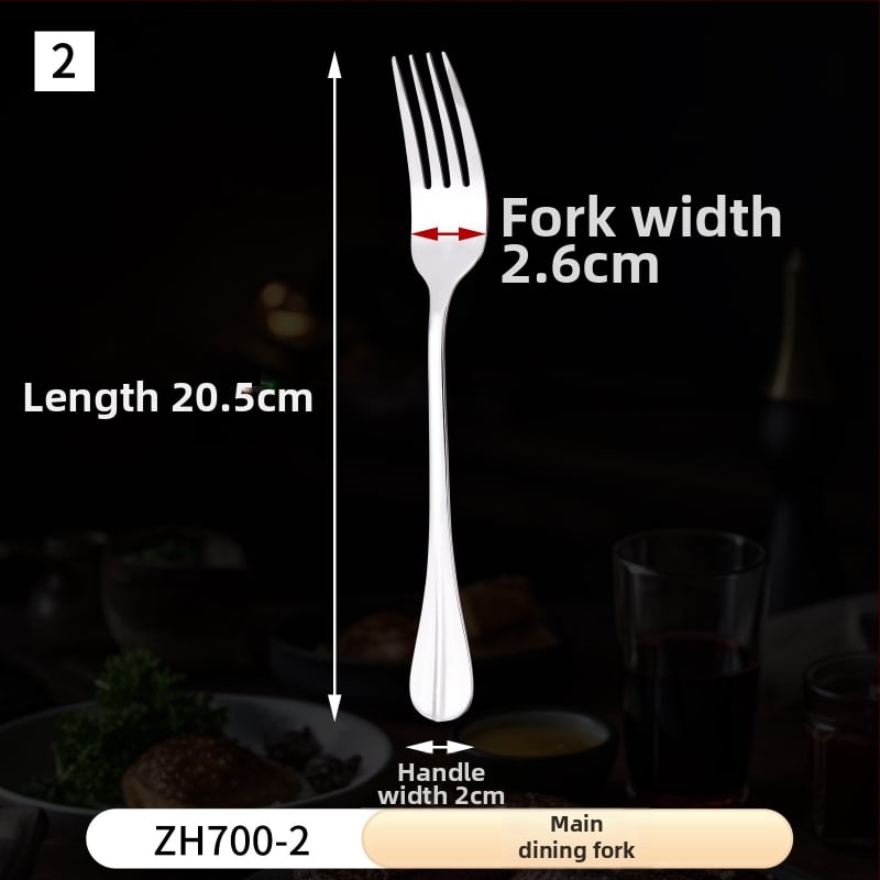 Set de tacâmuri din oțel inoxidabil, stil european, pentru bufet, include cuțite și furci pentru friptură, cuțite și furcuri pentru desert, linguri de orez și de supă