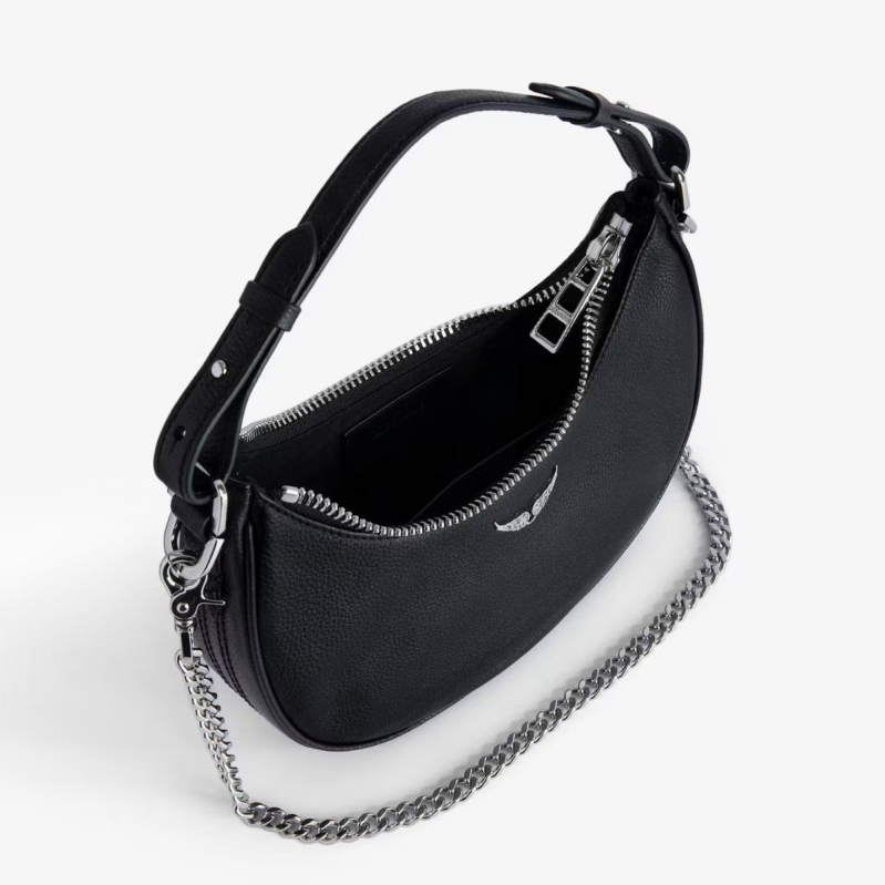 Ženska ZV crossbody torba, 2025 novi model, vintage torba s krilom i lancem ukrašena dijamantima, stil kovert