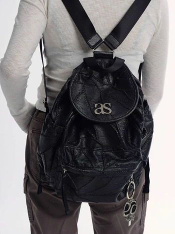 Ason Ženski kožni ruksak velikog kapaciteta, casual stil, svestran tote dizajn