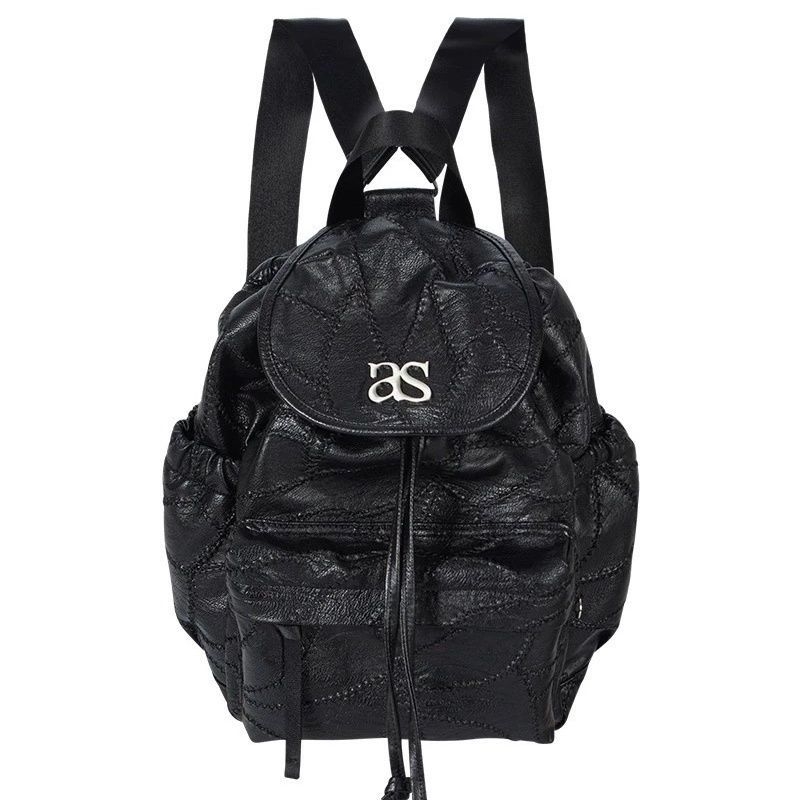 Ason Ženski kožni ruksak velikog kapaciteta, casual stil, svestran tote dizajn
