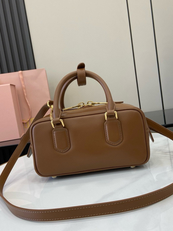Independent Miu Miaojia retro bowling torba, mala kožna crossbody torba