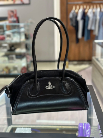 Torba Saturn Empress – retro velur, Boston/Bowling stil, svakodnevna za nošenje, svestrana preko ramena