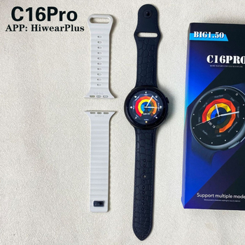 XCTSW C16Pro pametni sat s Bluetoothom, sportski pedometar, obavijesti o porukama, praćenje srčanog ritma, kružni zaslon