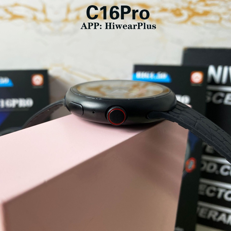 XCTSW C16Pro pametni sat s Bluetoothom, sportski pedometar, obavijesti o porukama, praćenje srčanog ritma, kružni zaslon